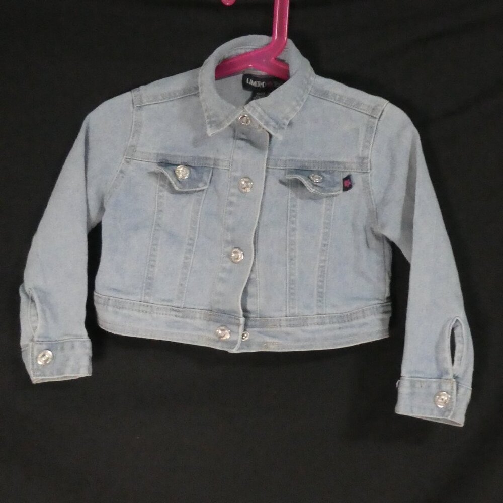 LIMITED TOO | 3T | Light Blue Snap Button Denim Jacket | *2 buttons don't close